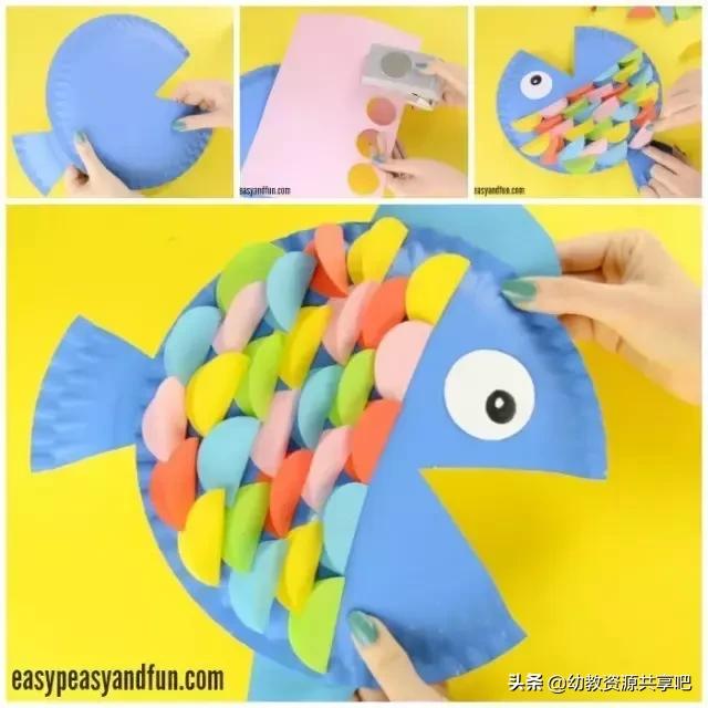 幼儿大班手工创意植物,幼儿园手工纸盘创意设计