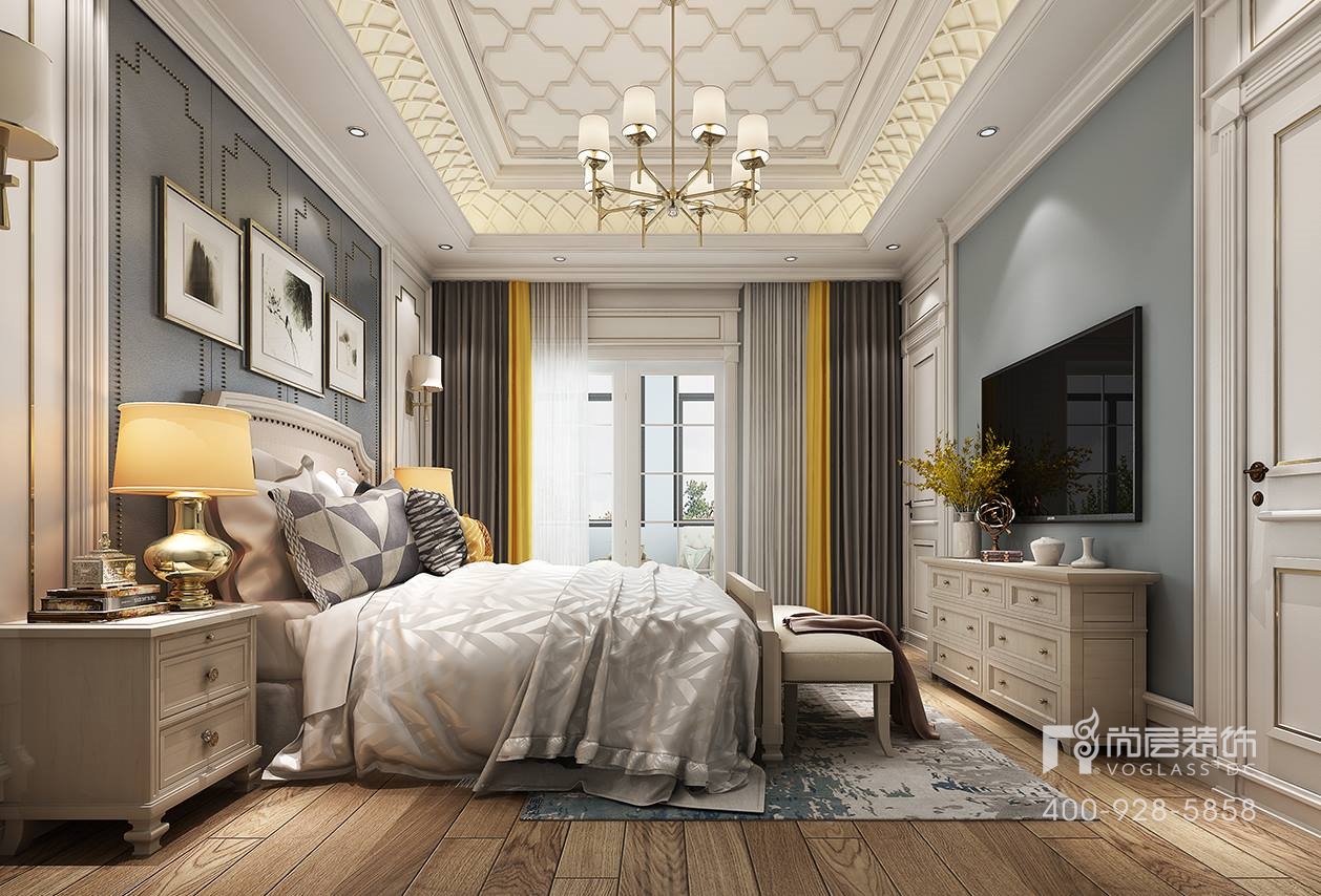 金域蓝湾家居装修风格效果图,金域蓝湾简中式风格装修效果图