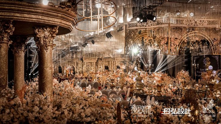 莫奈宫廷风婚礼,神秘梦幻的法式莫奈花园婚礼