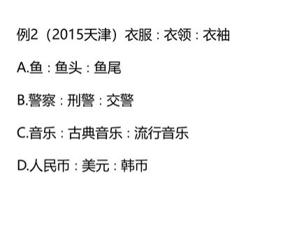 类比推理的五个关系,类比推理的常识积累