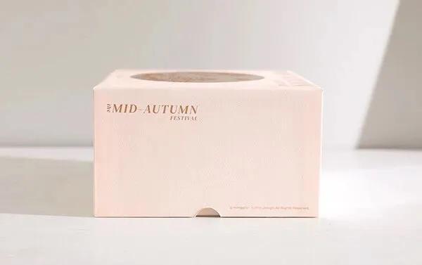 月饼礼盒港风包装设计图,白银月饼瓦楞纸礼盒包装设计