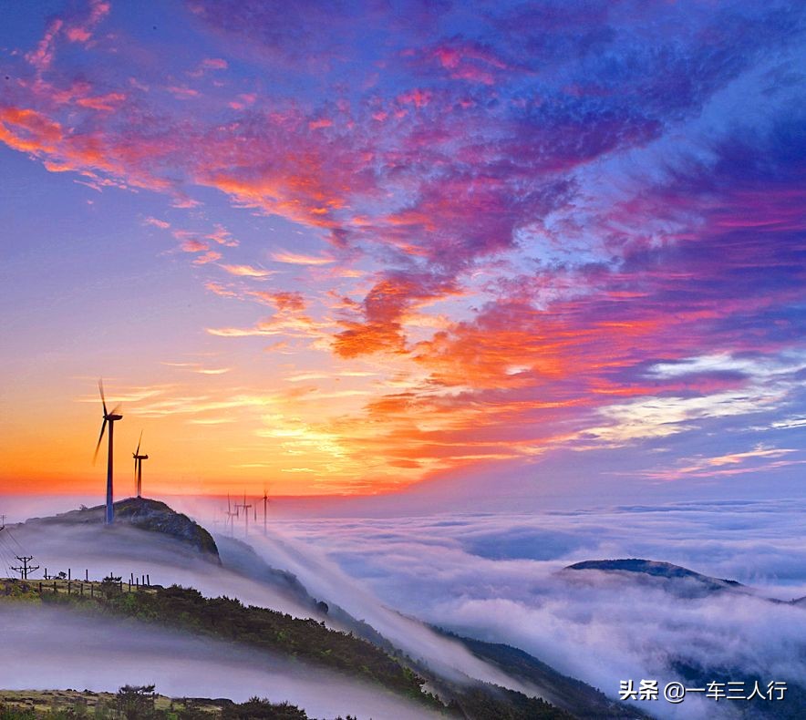 浙江最美山顶露营地,浙江十大免费露营地