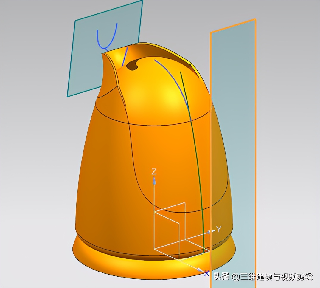 ug曲面之水龙头手把建模视频教程,ug12.0水壶要怎样画