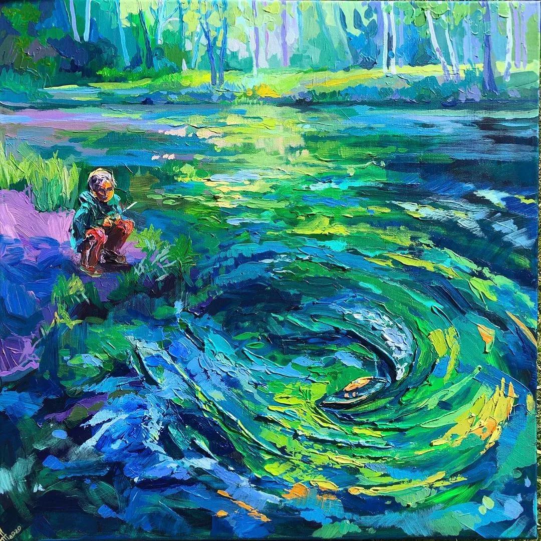 一千元颜料画画,画画颜料全套捡漏