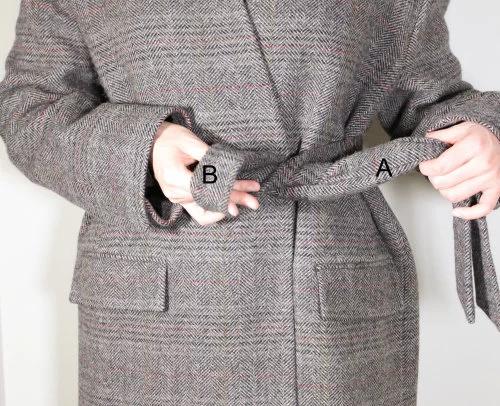 大衣腰带显瘦,大衣腰带的7种系法简单