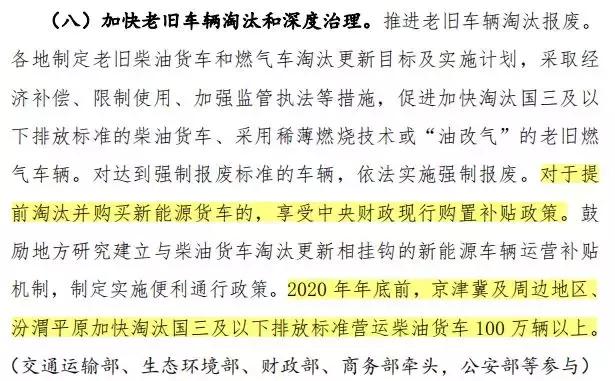 “国六”提前实施？将淘汰100万国三车！