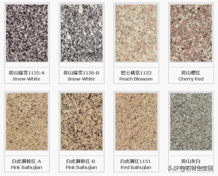 世界石材标准图谱电子书,常用石材品种名称大全图谱