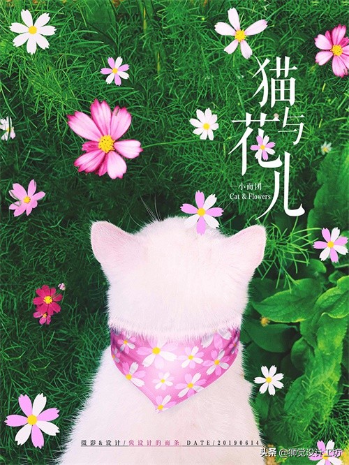 拍一张照片就能设计成一幅海报,一张人像图片做成海报构图