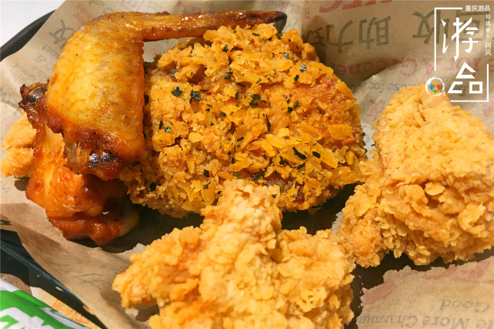 kfc新品汉堡带薯条,kfc香辣鸡腿堡和薯条