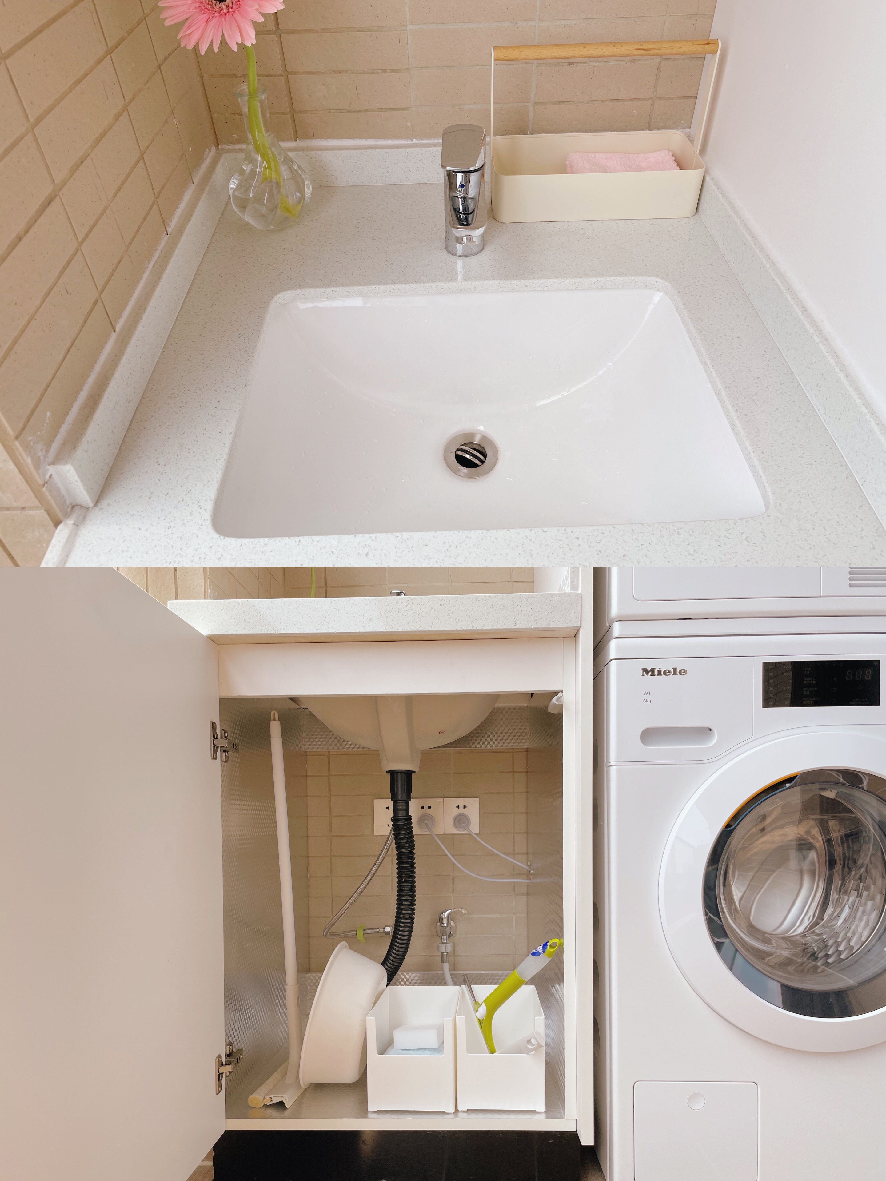 阳台改造拆掉洗衣机柜,阳台花园洗衣机改造