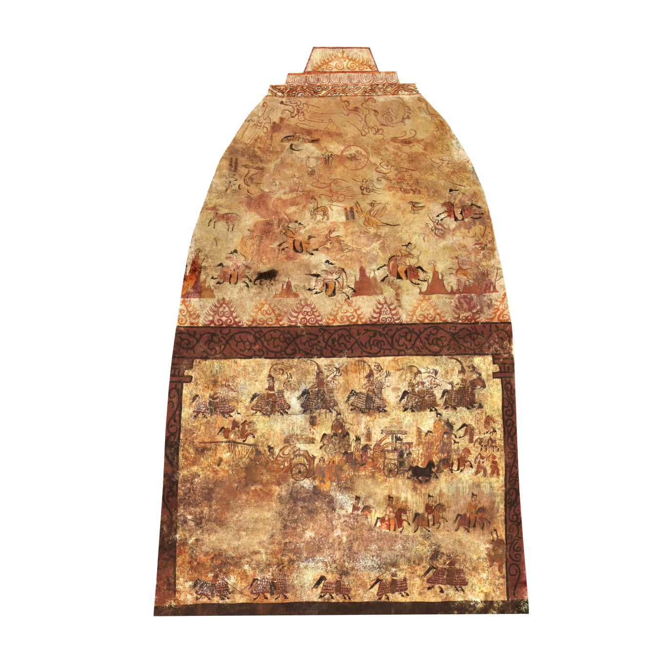 朝鲜壁画古墓,韩国墓葬壁画