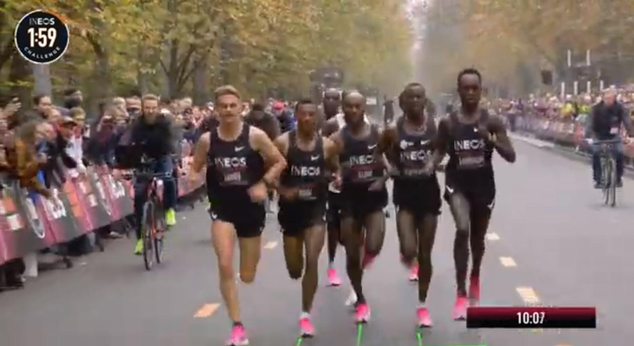 是突破还是人类“作弊”?最理想状态跑出1:59:40相当于百米9.50