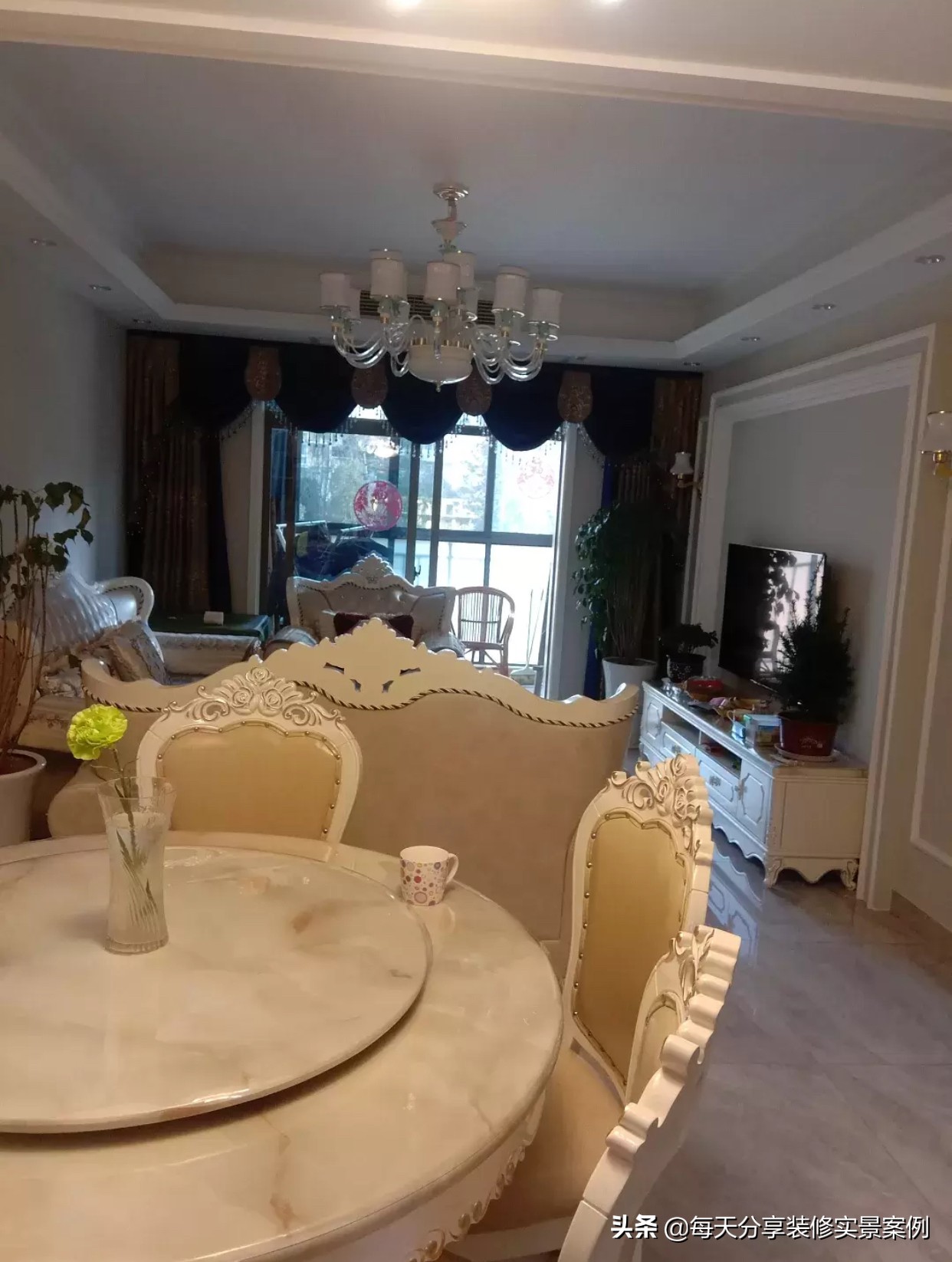 110平米纯欧式装潢,110平方装修全部花18万