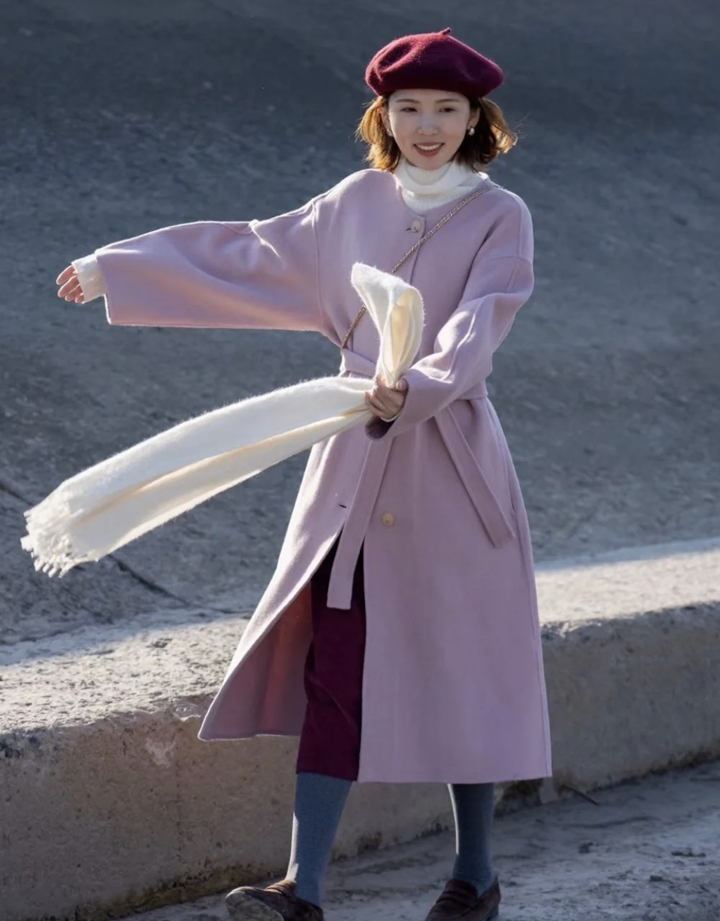 羊绒大衣怎样穿才好看,羊绒大衣的各种穿搭