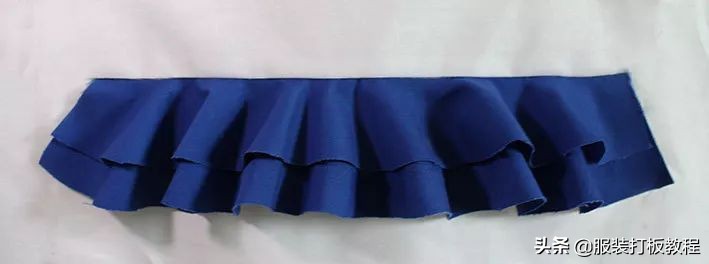 荷叶褶纸样教程,荷叶边制版