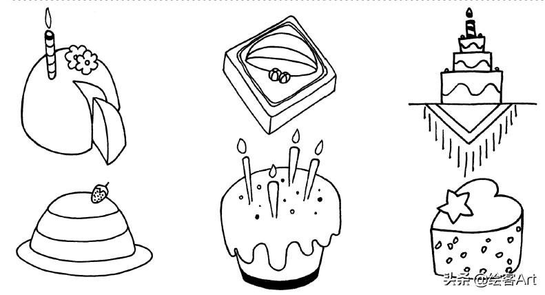 手把手教简笔画手帐素材,简笔画小猪猪超可爱手帐边框图案