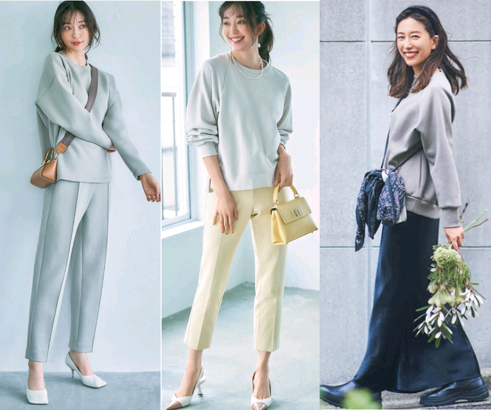 秋天穿灰色系衣服搭配图片欣赏,灰色秋天外套女小个子