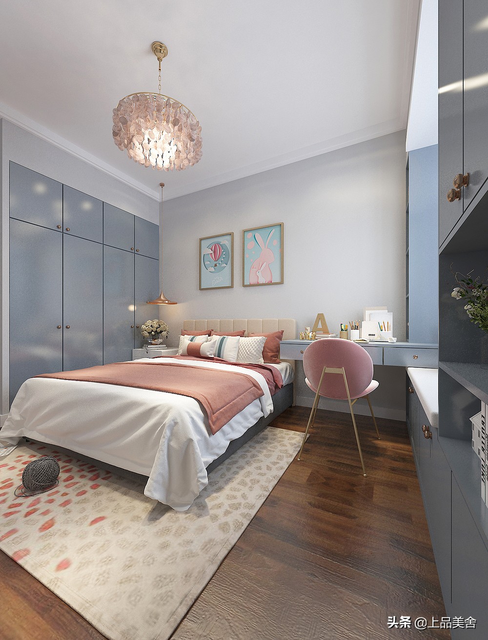 夫妻俩为了小孩上学，果断买下188㎡学区房，装轻奢风让人羡慕