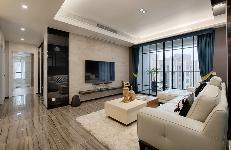 进门餐厅怎么设计效果图,进门客餐厅大开间设计