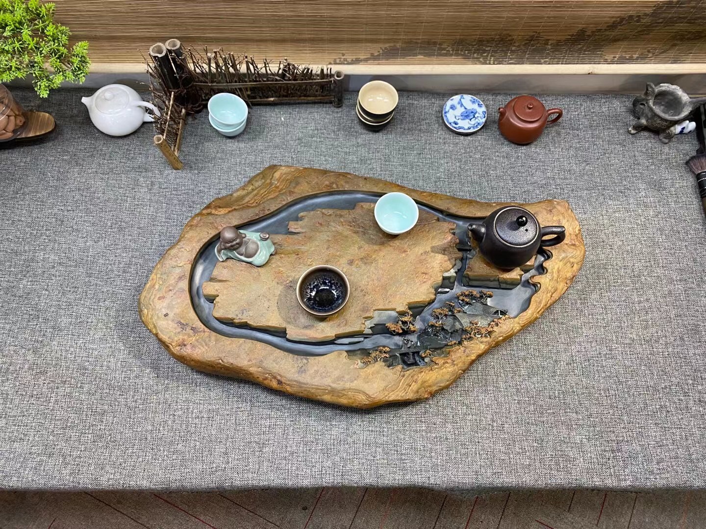 石头茶盘哪一种石头比较好,石头茶盘刻什么好