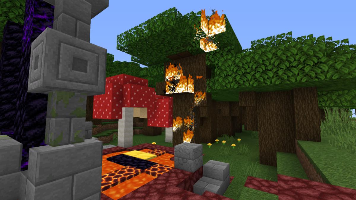 我的世界:垦荒玩家招术多,烧火开荒是潮流,你属于哪一种?