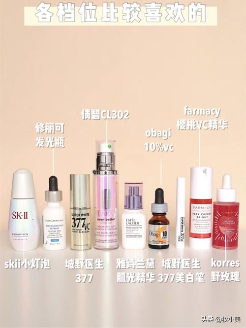 女生黑皮美白护肤品推荐,倩碧美白镭射瓶搭配什么