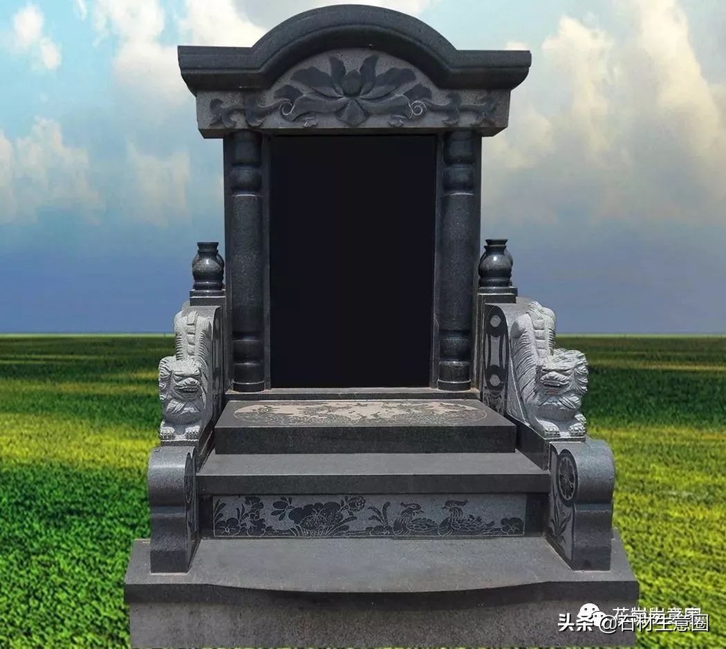 墓碑石材产地及价格,100种墓碑图片