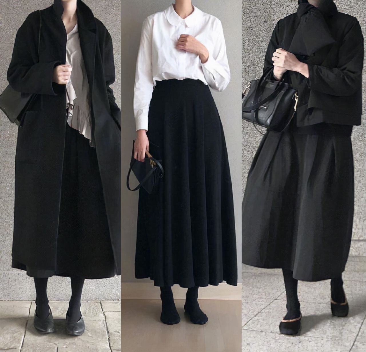 冬季黑色怎么穿出可爱感觉,如何穿黑色衣服显白