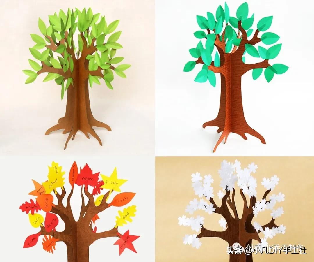 植树节手工又简单又漂亮,植树节绿色手工创意作品