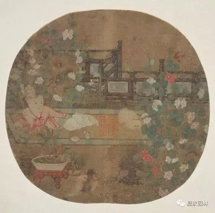 凰家园林,中国风庭院别墅绘画