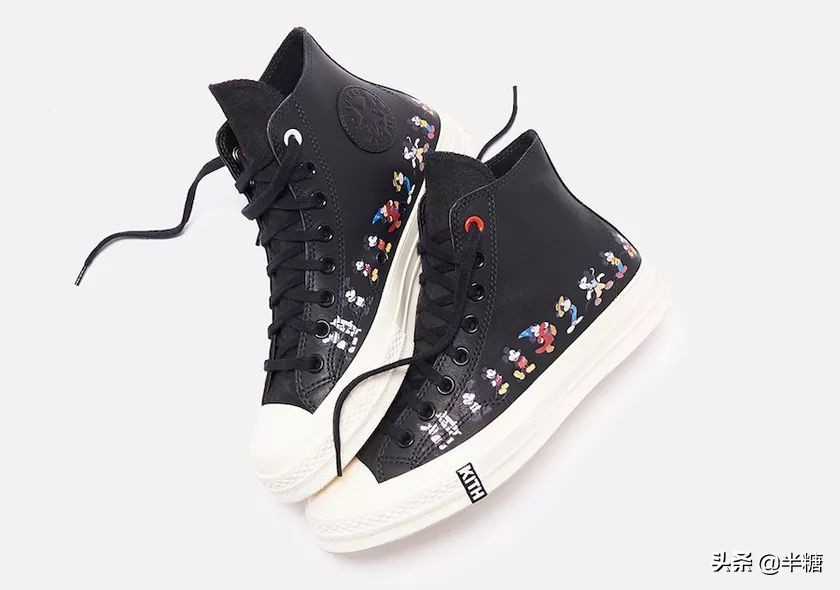 匡威可口可乐联名kith鸳鸯穿搭,hm迪士尼联名款鞋子