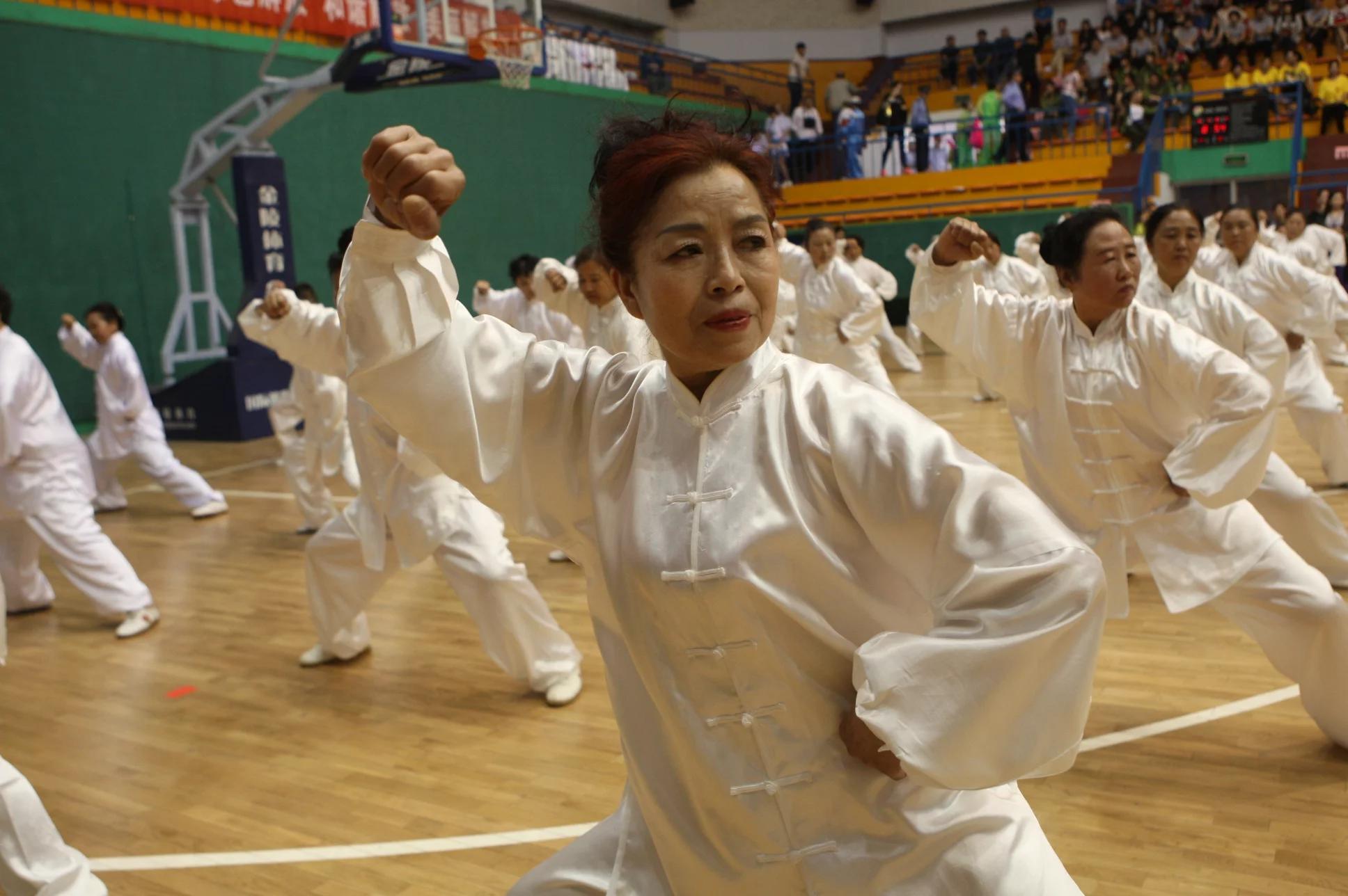 传统武术太极拳的印象,传统武术太极拳演示