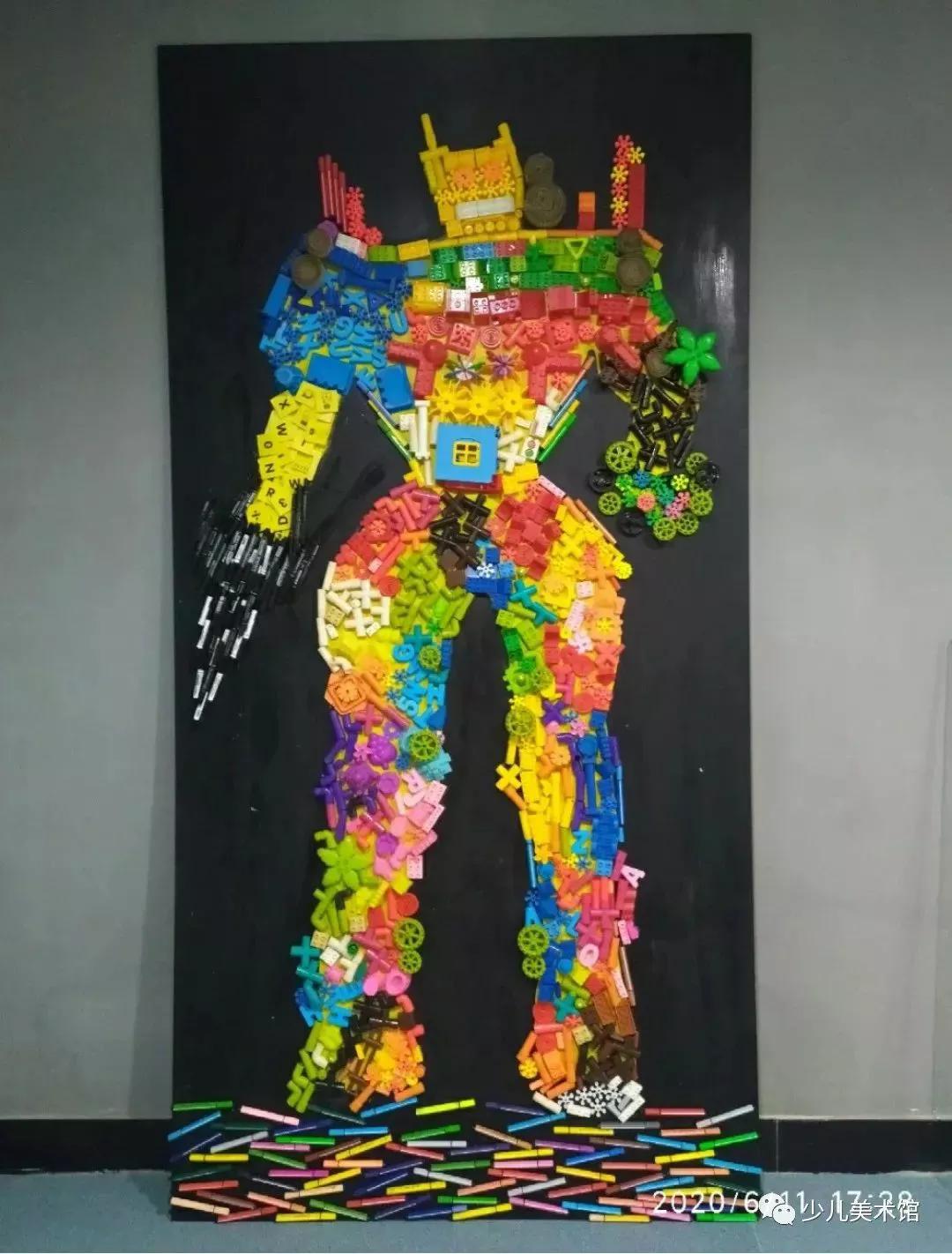 拼贴画创意作品手工小学,拼贴画创意美术教程