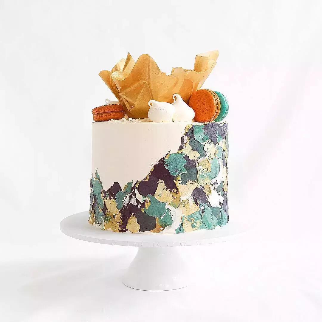 蛋糕好看复古可爱做法,艺术蛋糕创意制作视频