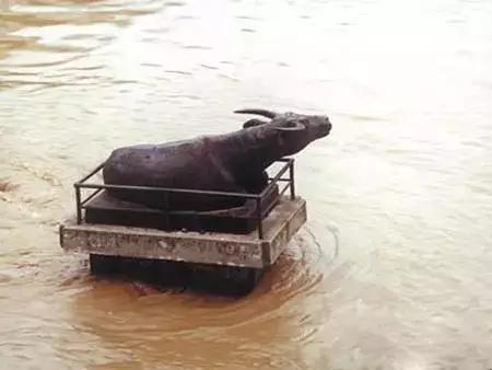 周口大有来头的“镇水铁牛”。