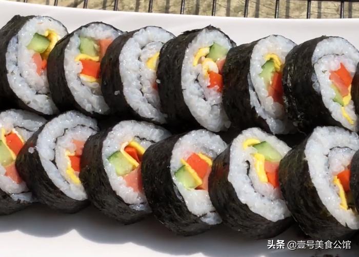 做寿司不放醋的做法,做寿司不用帘子怎么做