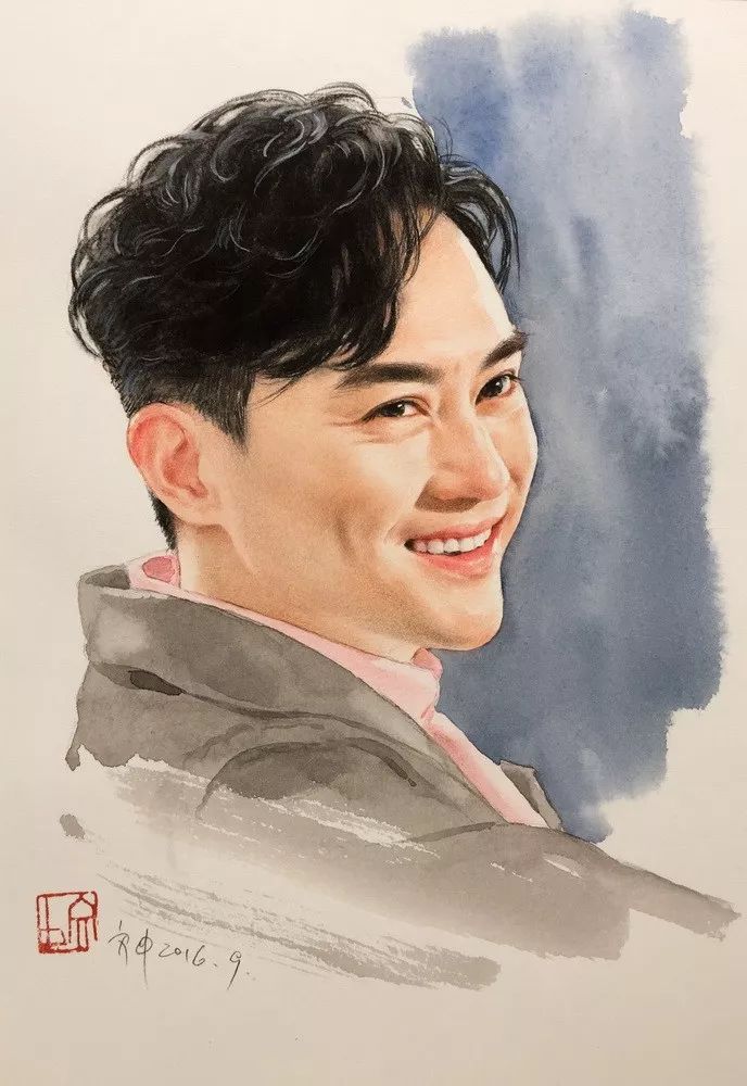 比起打印画,美院毕业的他,笔下这种彩铅水彩画才好看哭了~