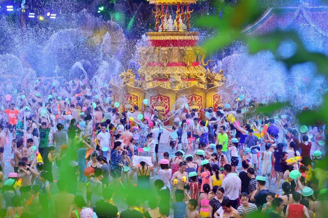 锦绣中华泼水节夜场心情,锦绣中华泼水节视频