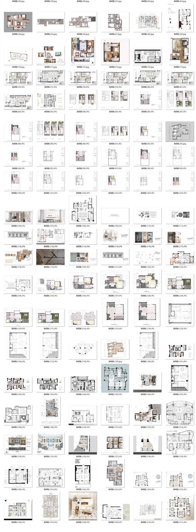 室内设计优秀平面方案,室内设计100个创意平面布置图