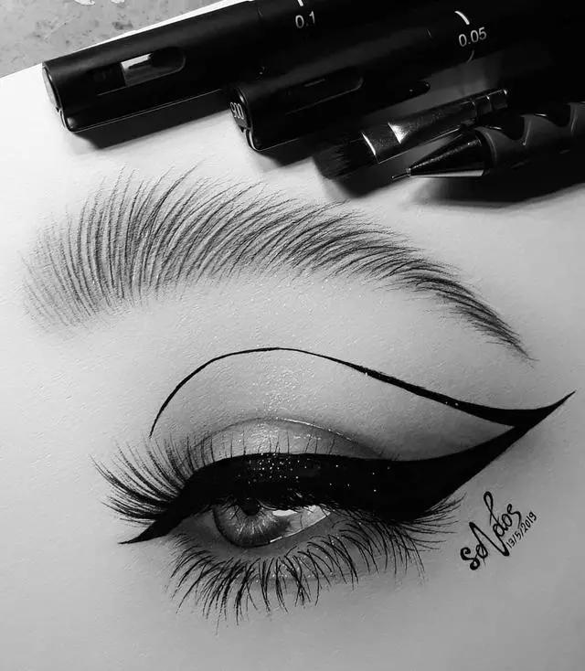 超写实素描人像,人像素描画抽象