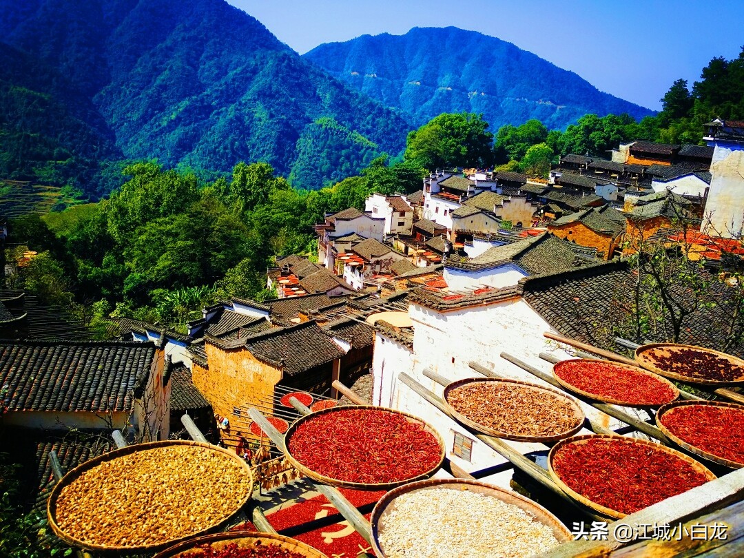婺源篁岭秋色最佳时间,最美乡村婺源篁岭一日游