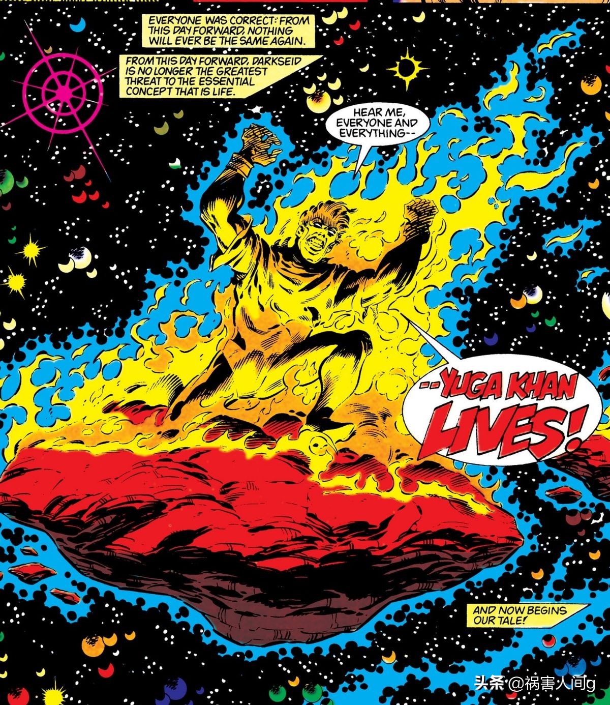 由迦可汗vs达克赛德,由伽可汗是dc最强吗