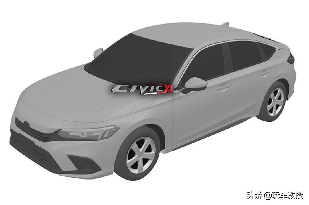 全新一代思域谍照曝光,本田全新思域两厢版专利图