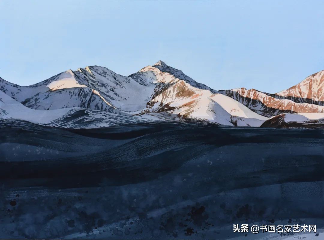 杨柳水彩画教程,关于杨柳的水彩画画作品