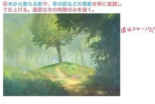 清新绘画森林,森林景色怎么画