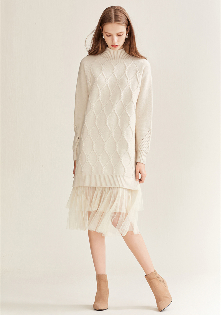 又美又飒又霸气针织连衣裙冬款,又美又飒露背连衣裙