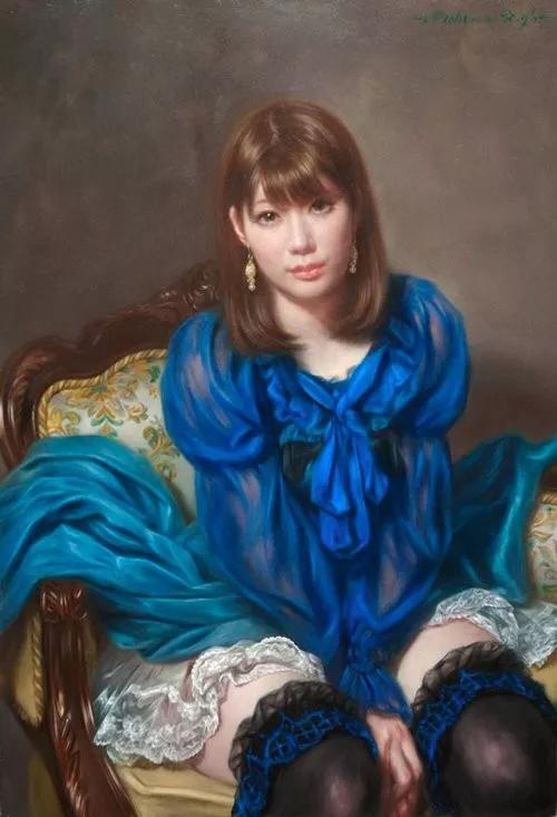 油画日本风景画,油画艺术日本