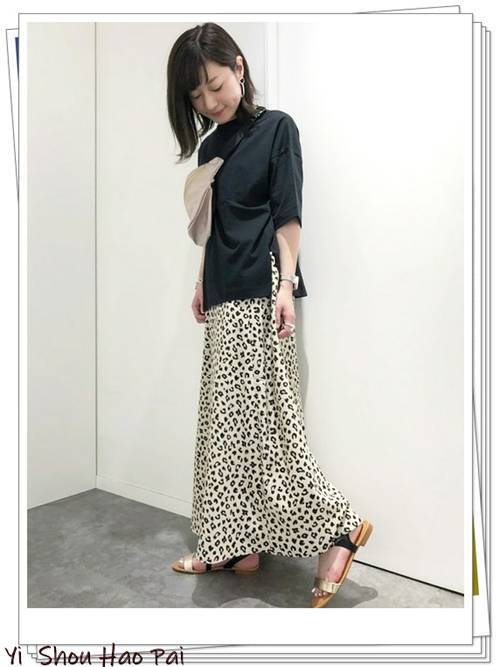 豹纹半身裙怎么搭配好看夏天,豹纹半身裙怎么搭配好看