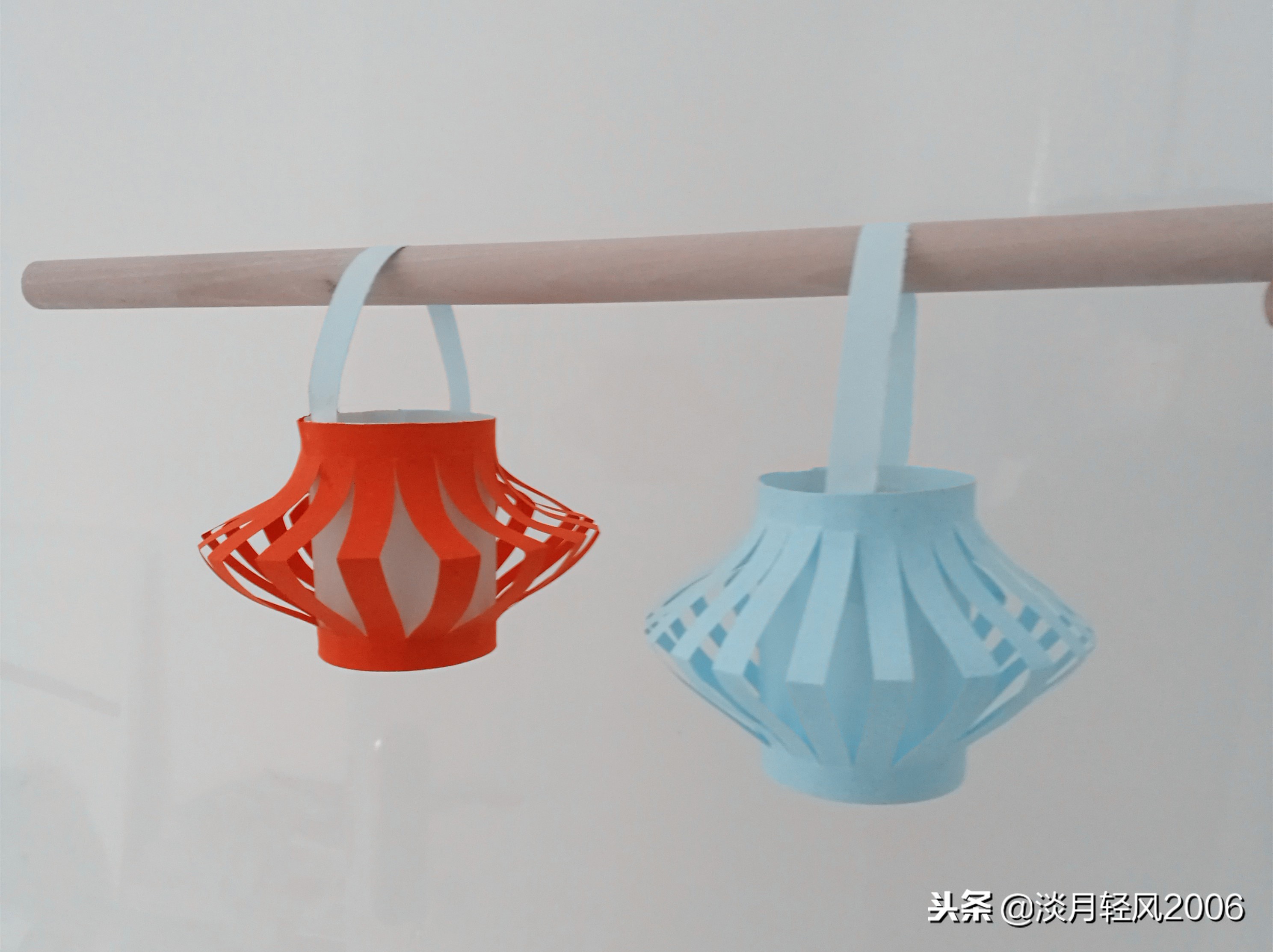 幼儿园做元旦灯笼手工简单点,大红灯笼高高挂欢欢喜喜过新年