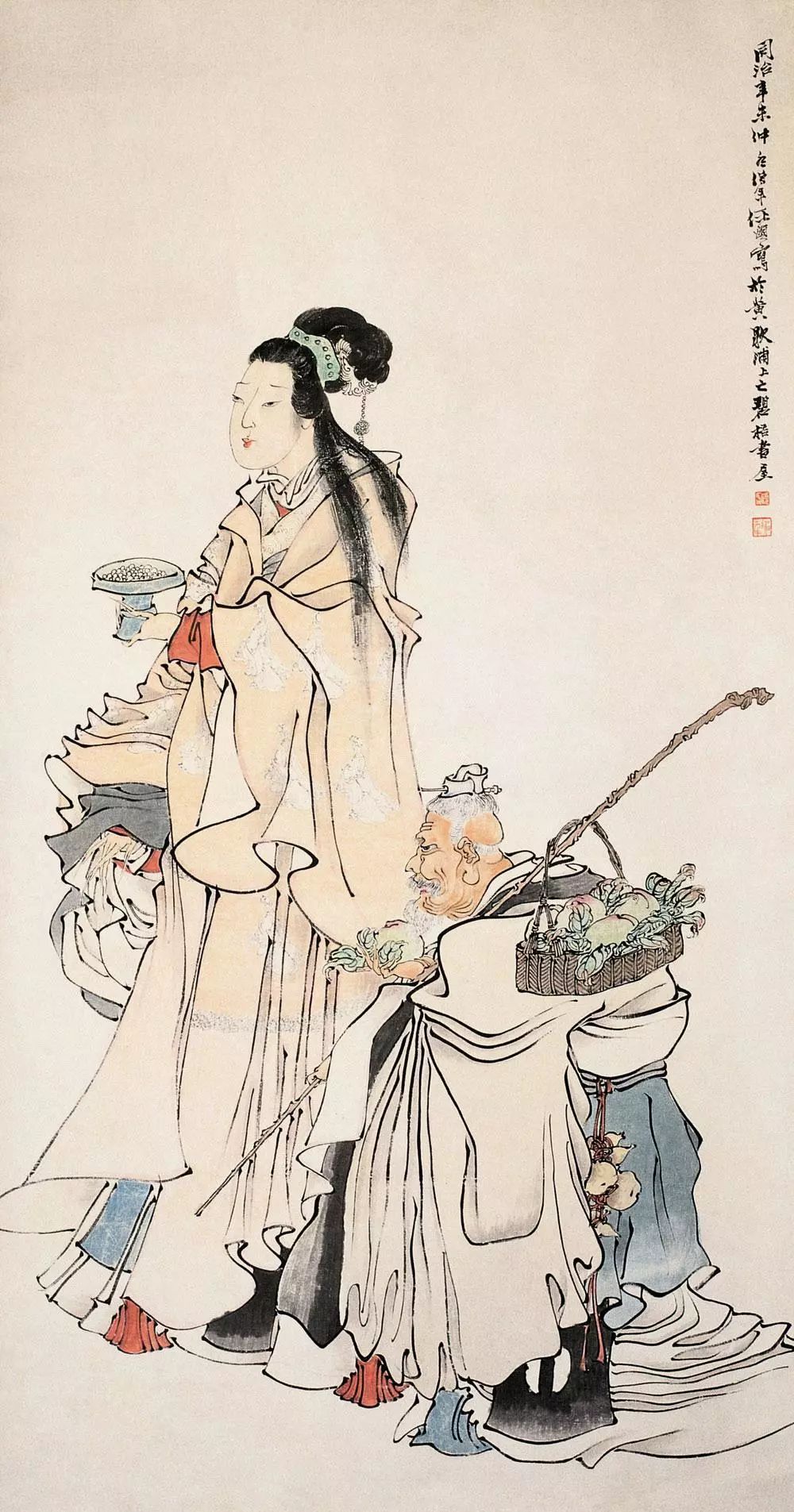 线条无人超越的大师任伯年 (任伯年线条作品)